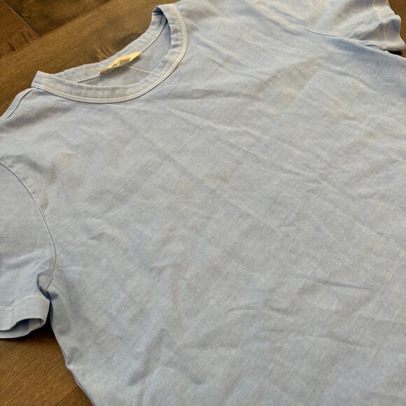 Madewell Women's Cotton Perfect Crewneck Tee in Light Pool size XS NWT - Picture 2 of 8